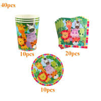 40PcsPack The Lion King Theme Kids Birthday Party Decorations Baby Shower Disposable Tableware Supplies Cups Plates Napkins