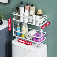 Bathroom Shelves Punch-free Toilet Shelf Shower Storage Rack Holder Toilet Organizer Paper Organizer Shelves Bathroom Accessorie Bathroom Counter Stor