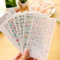 【LZ】 6Sheet/set Creative Doodle Decorative Washi Stickers DIY Scrapbooking Stick Label Diary Stationery Album Stickers