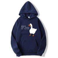 Hoodies Men  Autumn Winter Sudadera Hombre Peace Was Never An Option Goose Hoodie Unisex Hooded For Men Women Sweatshirts