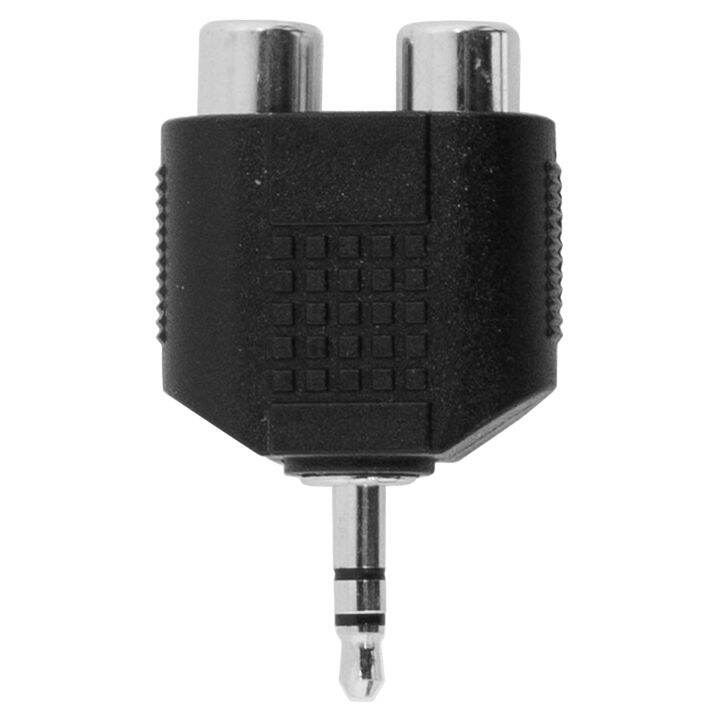 carlsbro-cc310-หัวแปลงแจ็ค-rca-เป็นแจ็คเล็ก-แบบสเตอริโอ-๋jack-rca-female-plug-to-3-5mm-male-stereo-phone-jack-adapter-ซื้อ-1-แถม-1