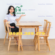 BÀN ĂN CHÂN TRÒN 4 GHẾ 7 NAN CAO CẤP GIÁ RẺ MÀU VÀNG GIÁ RẺ GIAO NHANH