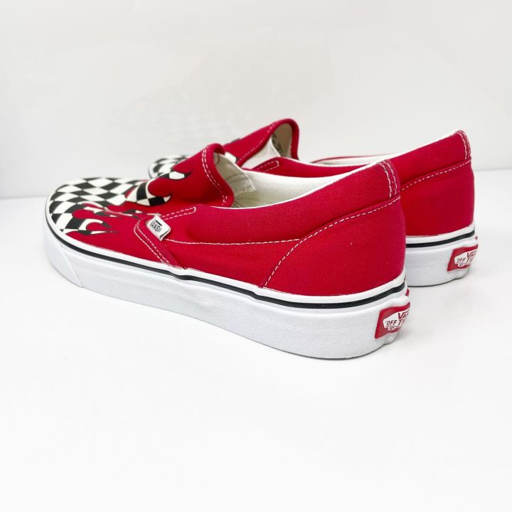 vans-slip-on-red-flame-รองเท้าผ้าใบ-ใส่ได้ทั้งผู้ชายและผู้หญิง-รับประกันคุณภาพ