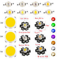 จัดส่งรวดเร็ว⚡10ชิ้น/เซ็ตชิป LED 1W 3W 5W 7W COB หรือลูกปัด SMD ไฟ LED ลูกปัดนำ PCB พลังงานสูงสีขาวเย็นสีขาวธรรมชาติสีขาวสีแดงสีฟ้าสีเขียวโคมไฟเหลือง