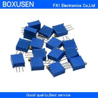 15valuesX1pcs=15pcs 100ohm-2Mohm 0.5w 3296 3296w Variable Resistors MultiTurn trimmer adjustable precision Potentiometer kit