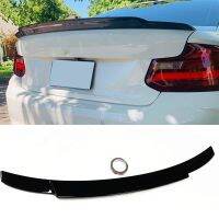 C74สไตล์ด้านหลังสปอยเลอร์ Wing สำหรับ BMW 2 Series F22 F87 M2 Coupe 2014-2020 Gloss สีดำรถ Tailgate Decklid Flap Splitter Lip