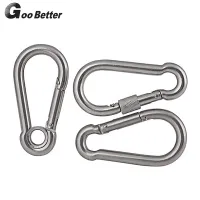 1Pcs Lobster Hook/Eyelet Carbine Snap/(Locking)Carabine Snap Spring Clip Hook-304 Stainless Steel