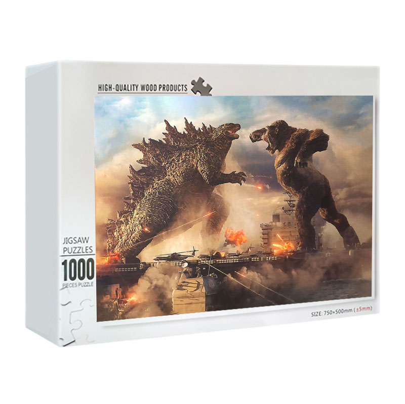Godzilla Wooden Jigsaw Puzzle Adults Kids  Educational Game DIY 300-1000pcs 
