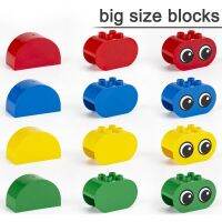 MOC Large Building Block 4198 Brick 2 X 4 X 2 Rounded Ends Big Size Assembled Accessories Bulk Part Children Toys