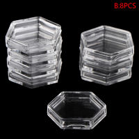 wanglianzhon 8PCS Hexagon Protector Containers Case For Token Collection Board Game Boxes