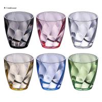 F63A Shatterproof Plastic Water Tumblers 310ml Unbreakable Drinking Glasses Reusable Beer Champagne Cup Dishwasher Safe Cups  Mugs Saucers