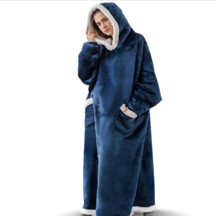 new-winter-warm-women-extra-long-tv-hooded-blanket-sofa-cozy-plaid-pocket-fleece-adults-kids-bathrobe-oversized-outwear