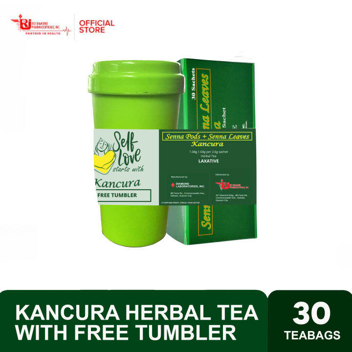 Kancura Herbal Tea 30 Sachets with free Tumbler Lazada PH