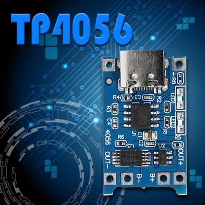บอร์ดโมดูลชาร์จ TP4056แบตเตอรี่ลิเธียม5ชิ้น1A พร้อมการป้องกันประเภท C USB