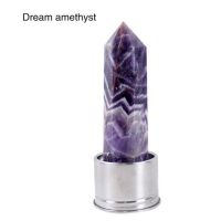 TOP Natural Amethyst Pink Crystal Stick Hexagonal Quartz Wand Healing Stick Home Decoration Natural Crystal