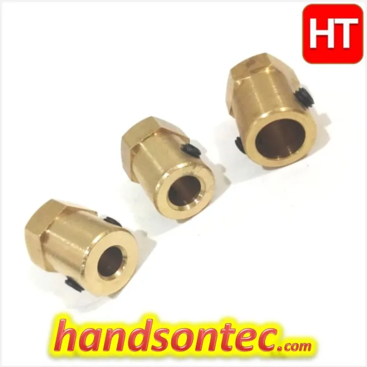 ∅3.17mm Hex Motor Shaft Coupler for Robotic Wheel Lazada