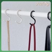 FEELDG 12Pcs พลาสติกทำจากพลาสติก S hooks คอยืดหยุ่น ปลอดภัยและเงียบ ตะขอรูปตัว S ใช้งานได้จริง ปราศจากสนิมอย่างสมบูรณ์ ตะขอแขวน S หมวกก้านตู้เสื้อผ้า