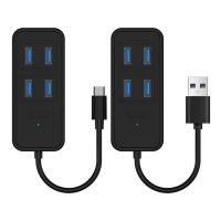 USB 3.0 Hub 5-Port USB Hub USB Splitter Fast Data Transfer USB Expander for Laptop Flash Drive HDD Console Printer Camera Keyboard Mouse natural