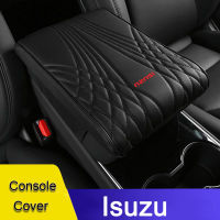 หนัง PU สำหรับที่เท้าแขนในรถ Isuzu เสื่อคอนโซลกลางที่พักแขนเบาะกล่องเก็บของแผ่นรอง