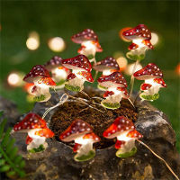 Mushroom String Lights 3M 30LED Little Mushroom Fairy Light Battery Operated Copper Wire Garland Light for Patio Garden Decor