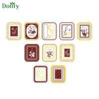 Dolity 10ชิ้นเฟรมแบบกลวงโน้ตบุ๊คสติ๊กเกอร์สำหรับการ์ดอวยพรเคสโทรศัพท์