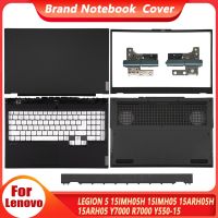 ใหม่สำหรับ Lenovo LEGION 5 15IMH05H 15ARH05 15ARH05H Y7000 Y550-15หน้าจอ LCD สำหรับแล็ปท็อปบานพับฝาปิดโน้ตบุคฝาหลังเคสด้านล่างที่วางแขน