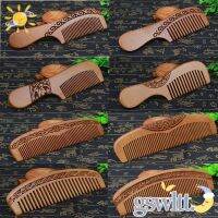 【BEIBEI】 GSWLTT Hair Comb High Quality No Static Head Massage Peach Wooden