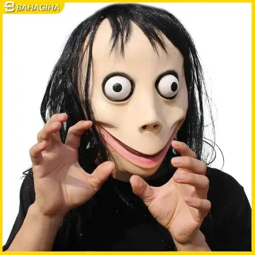 Momo Mask Games Scary Adult Halloween Costume Party Props Horror Plastic  Face