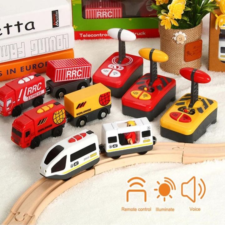 เด็กแบบใหม่-rc-หัวรถจักรรถไฟไฟฟ้ารถไฟแม่เหล็กของเล่นเหล็กหล่อสำหรับเด็กเหมาะสำหรับรถไฟรถไฟของเล่นรางรถไฟไม้