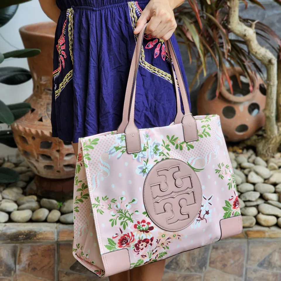 Tory Burch Ella Floral Nylon Tote