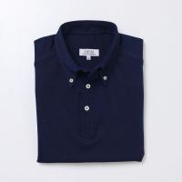 HEIM | Buttondown Navy blue Polo เสื้อโปโล ปกเชิ้ตมีกระดุม สีน้ำเงิน