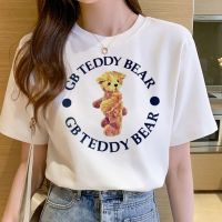 1636 KOREN FASHION TEES TEDDY BEAR PRINT TOPS CUTE DESIGN UNISEX ROUND NECK T-SHIRTS GOOD QUALITY