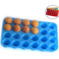 202124 Cavity Round Holes Cute Silicone Muffin Cupcake Chocolate Cake Mold Tray Baking Tool Kitchen Accessories Bakeware 1PC