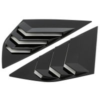 Car Rear Window Blinds Side Tuyere Louvers Vent Rear Window Louvers for Ford Focus ST RS MK3 Hatchback Carbon Fiber Style