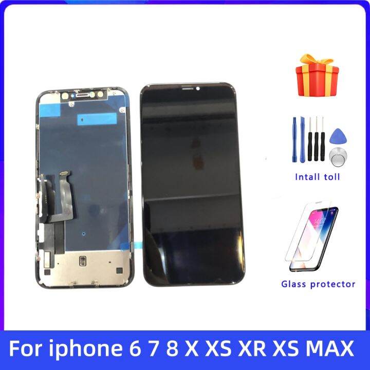 Real Original Repair Display Screen For iphone 6 7 8 X XS XR XS MAX