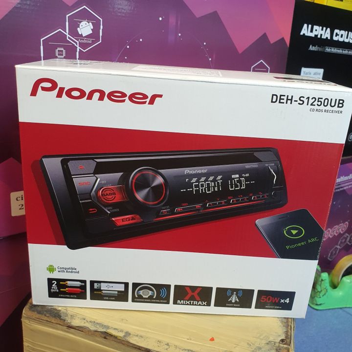 เครื่องเล่น-วิทยุ-pioneer-ติดรถยนต์-deh-s1250ub-รุ่นใหม่ล่าสุดวิทยุ-cd-mp3-usb