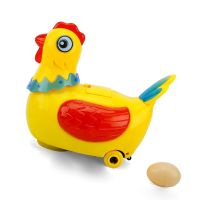 【CC】 Electric Hen Laying Eggs for Kids Walking Music Interactive Durable Fashion Antidepressant Desk