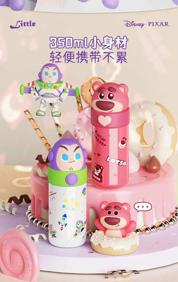 Disney Pixar Toy Story Buzz Lightyear Alien Pooh Lotso Water Bottle Pp Plastic  Water Cup Summer Portable Kawaii Girls Kids - Animation  Derivatives/peripheral Products - AliExpress