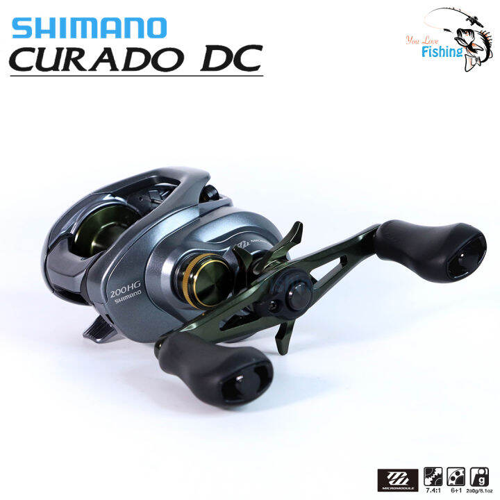 รอกหยดน้ำ-ชิมาโน่-shimano-curado-dc-200-201-hg-รอบ-7-4-1-น้ำหนัก-230g-มีให้เลือกทั้ง-หมุนซ้าย-และ-ขวา