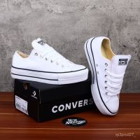 2024 100% original CV shoes Chuck Taylor All Star lift high heels wedges platform full white white ox low