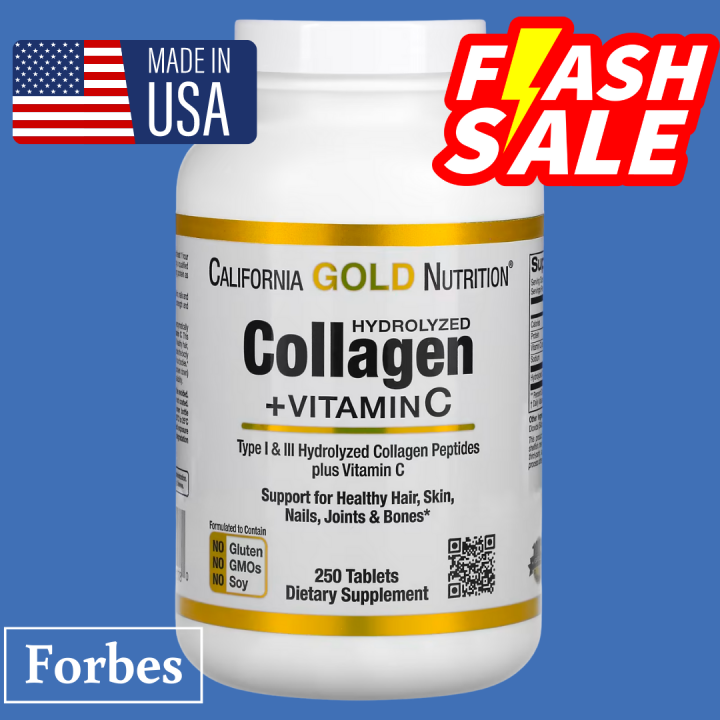 California Gold Nutrition, Hydrolyzed Collagen Peptides + Vitamin C ...