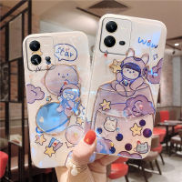 ใหม่แฟชั่น TPU โทรศัพท์กรณี VIVO V25e V25 Pro V23 V23E V21 V21E 5G Luxury Glitter Rhinestone ปกการ์ตูน Vivo Y35 Y22 Y22S Y16 Y02S Y77 Y30 X60 X70 X80 Pro 5G INS ซิลิโคนนุ่มปลอก VIVOV25 PRO 2022 5G