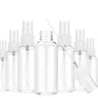 5pcs Portable Small Transparent Plastic Empty Spray Bottle 10ml/30ml/50ml/60ml/100ml Refillable Vail Travel Size Bottles Containers