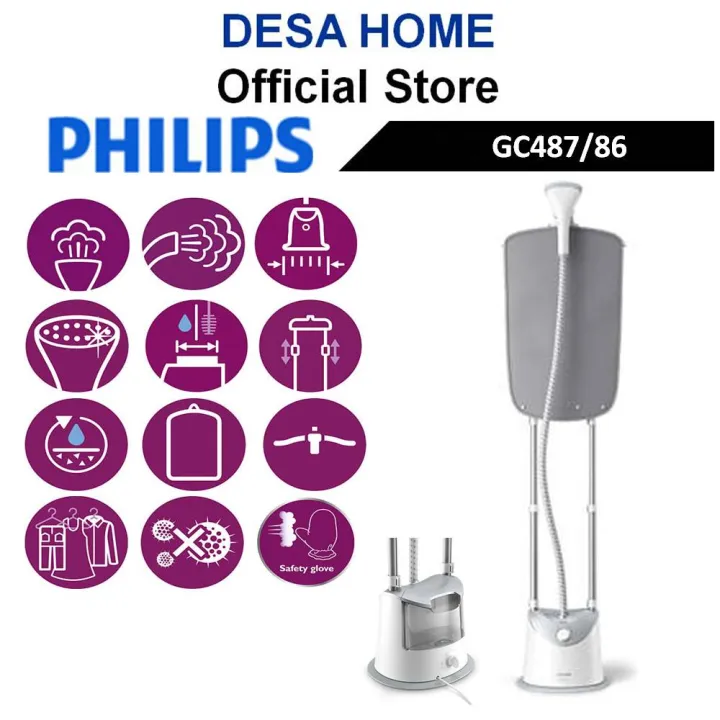 PHILIPS GC487/86 EASY TOUCH STAND STEAMER GC487 Lazada