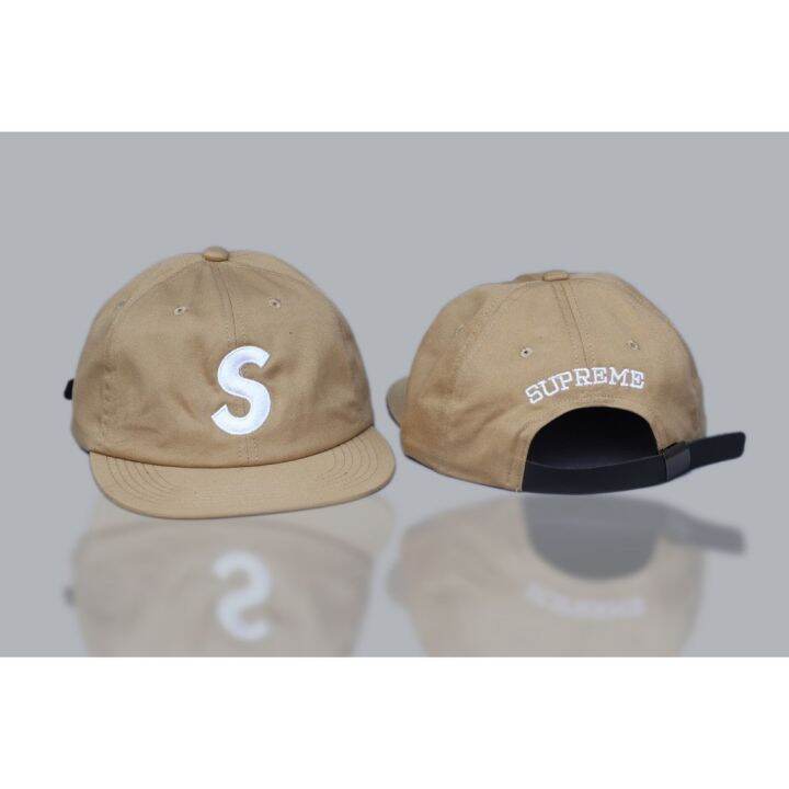 หมวกเบสบอล-ปักลายโลโก้-supreme-3-สี-แบบดั้งเดิม