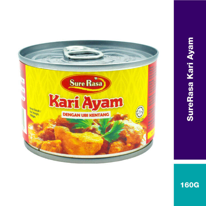 Sure Rasa Chicken Curry Canned 160g (Kari Ayam Tin) | Lazada