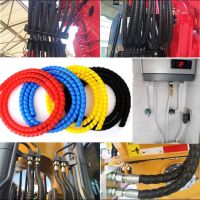 Spiral Wrap Hose Protector Anti-break Cable Wire Organizer Cord Management Flame Retardant Oil Pipe Protective Sleeve 1M Length Cable Management