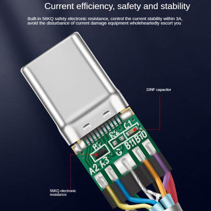 hannord-usb3-2สายเคเบิล10gbps-usb-สาย3-0เร็ว60w-ชนิด-c-3-2-usb-สำหรับโอนย้ายข้อมูล-usb-ssd-สายเคเบิลฮาร์ดดิสก์3a