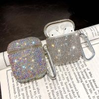 Luxury 3D น่ารัก Bling เพชรหูฟังไร้สายบลูทูธอุปกรณ์เสริมสำหรับ Apple Airpods 2 1 ชาร์จกระเป๋า-tn9