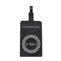 Qi Wireless Charger Receiver แบบพกพา TYPE C พอร์ตน้ำหนักเบา Ultra Thin Charging Adapter Pad Coil Universal สำหรับ Samsung